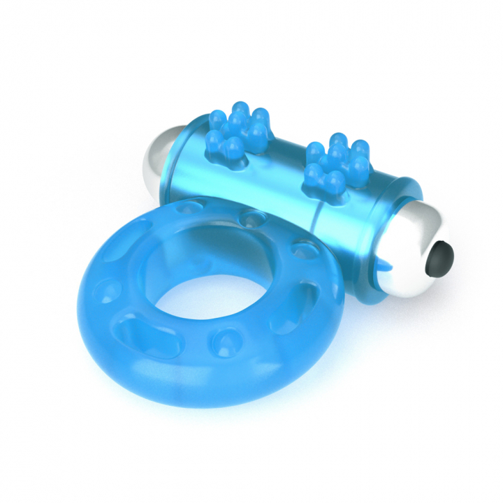 Эрекционное кольцо с вибрацией "Lumino Play" светится в темноте 